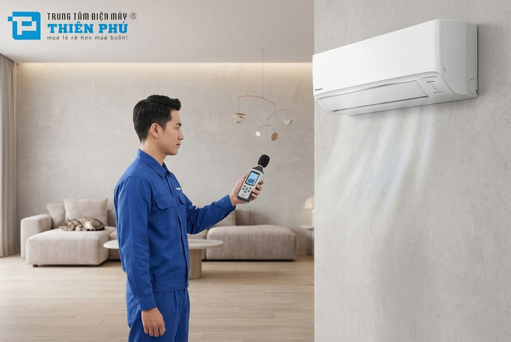 Đo thực tế độ ồn của điều hòa Panasonic CU/CS-YZ18AKH-8: Chế độ Quiet có giúp máy êm ái?