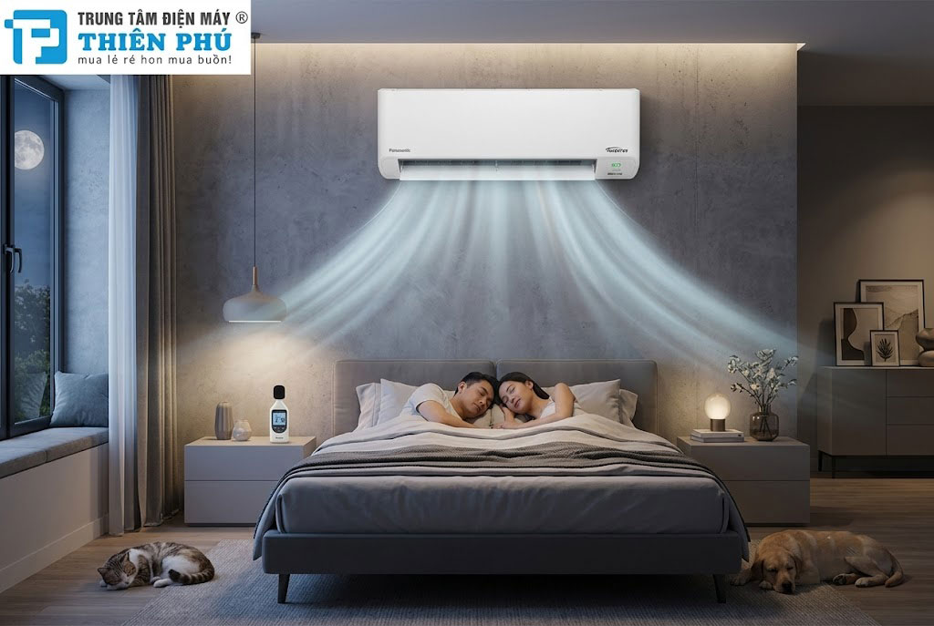 Độ ồn dàn lạnh điều hòa Panasonic CS-YZ24BKH-8 ở chế độ Quiet có thực sự yên tĩnh để ngủ ngon?