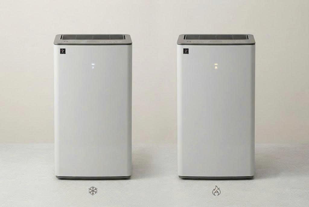 Điểm khác biệt giữa hai model máy hút ẩm Sharp DW-T30FV-W và DW-T30HV-W là gì?