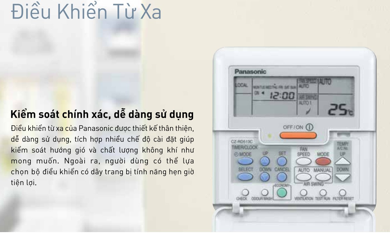 Những điều cần biết khi mua điều hòa âm trần Panasonic giá rẻ S-19PU1H5B/U-19PN1H5