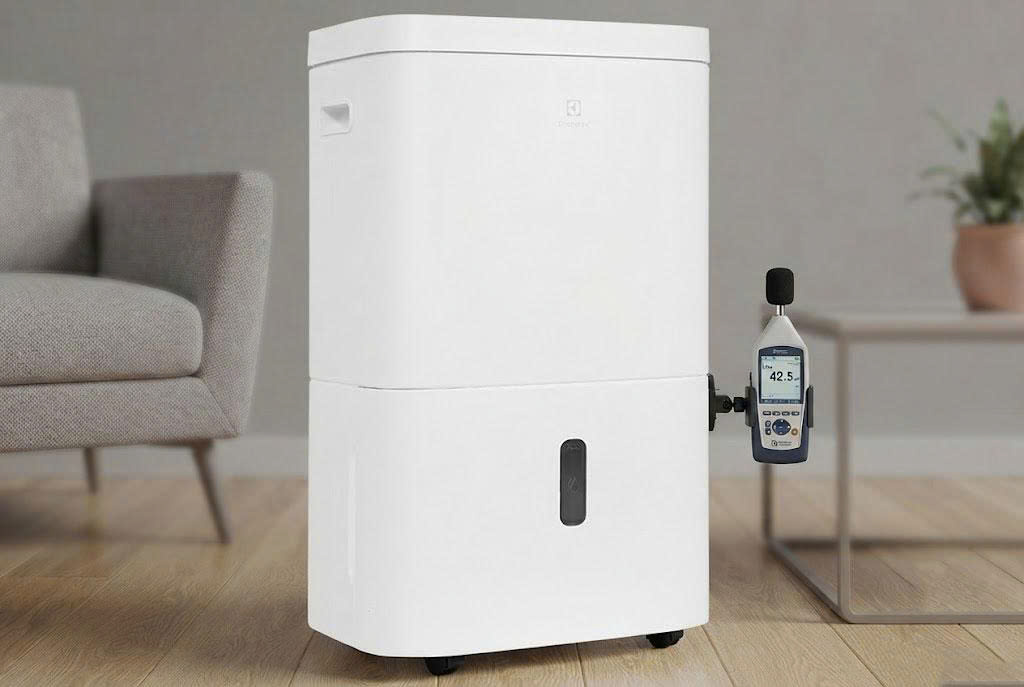 Đo lường độ ồn thực tế của máy hút ẩm Electrolux EDH10TRBW1 ở các chế độ vận hành khác nhau