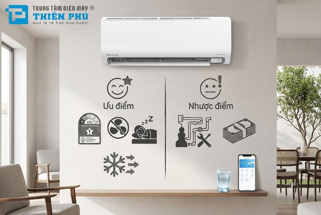 Review chi tiết điều hòa Daikin FTHB25ZVMV: Ưu nhược điểm cần biết trước khi xuống tiền