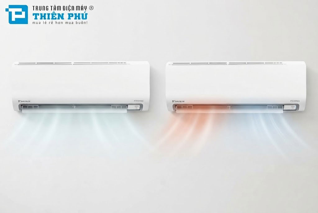 So sánh điều hòa Daikin FTHB35ZVMV 1 chiều sưởi nhẹ và FTHF35XVMV 2 chiều