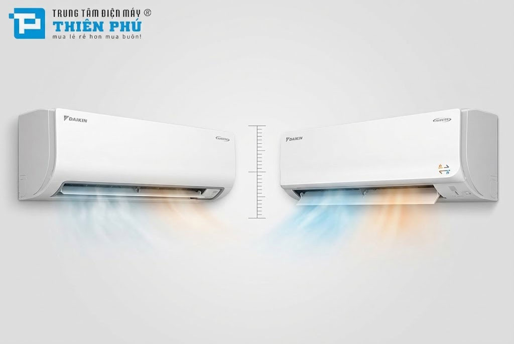So sánh điều hòa Daikin FTHB35ZVMV 1 chiều sưởi nhẹ và FTHF35XVMV 2 chiều