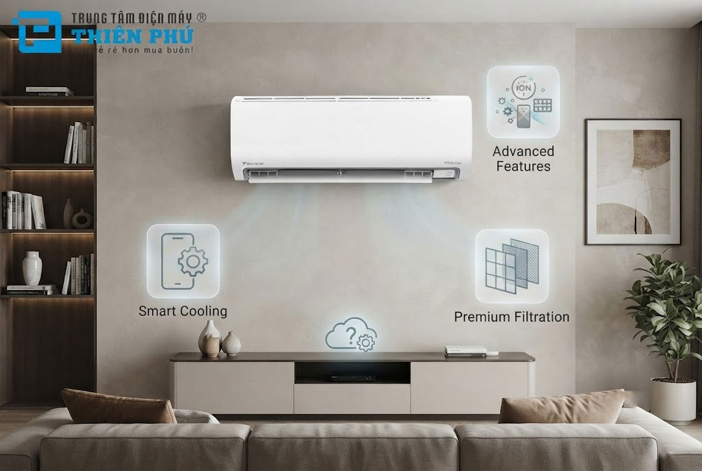7 tính năng độc đáo trên điều hòa Daikin FTKF60ZVMV mà máy lạnh giá rẻ khó có được