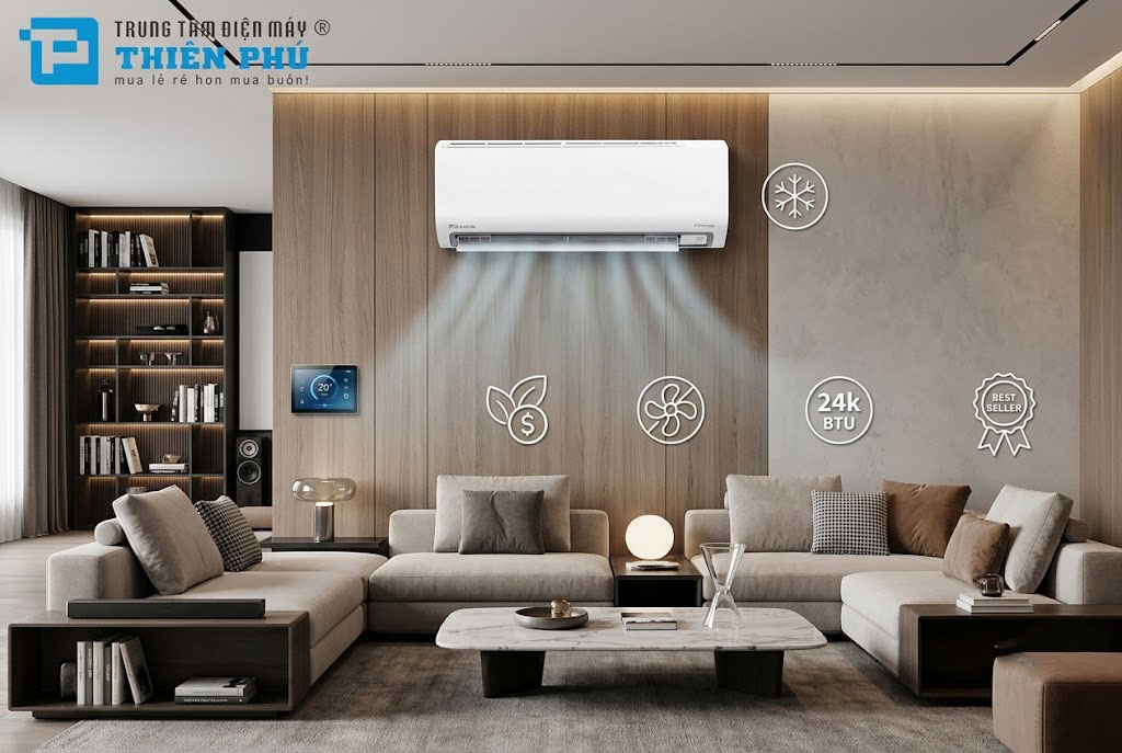 Lý do gì mà điều hòa Daikin FTKF71ZVMV trở thành model 24000btu bán chạy nhất ở phân khúc cao cấp?