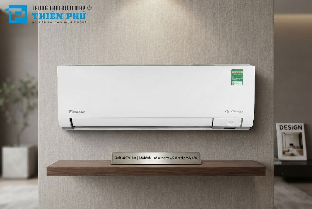 Xuất xứ và chế độ bảo hành của điều hòa Daikin 22000btu FTKM60AVMV như thế nào?