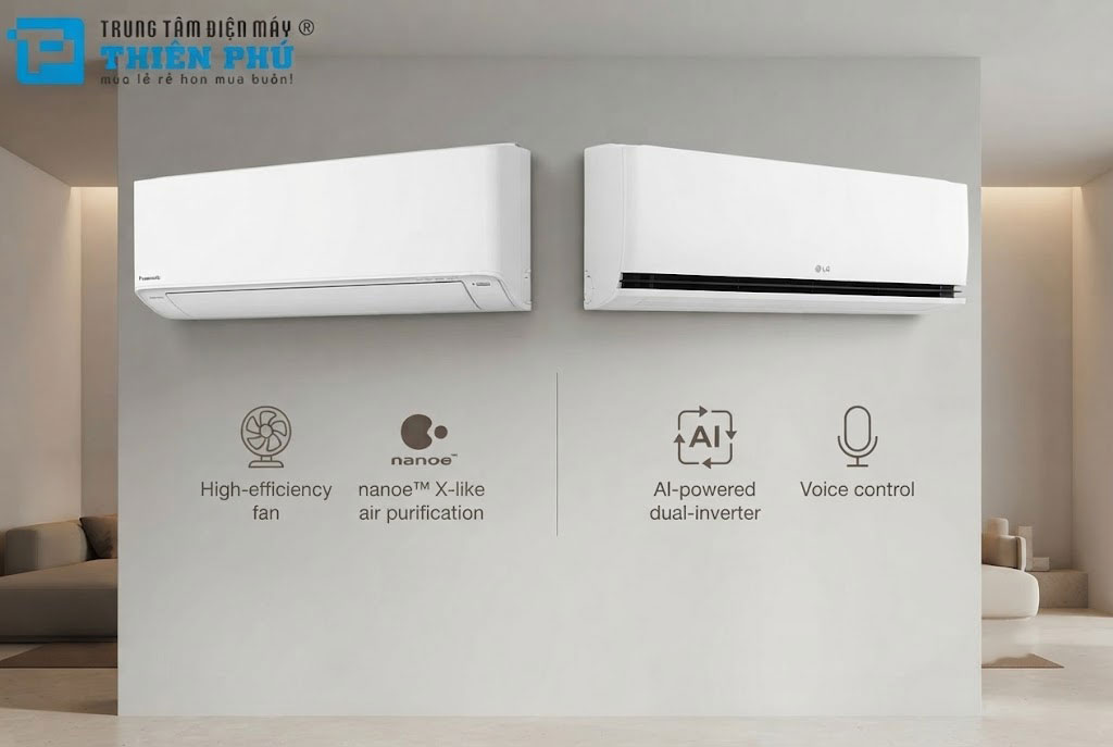 So sánh điều hòa Panasonic CS-U24BKH-8 và LG IDC24M1, lựa chọn nào đáng tiền hơn?