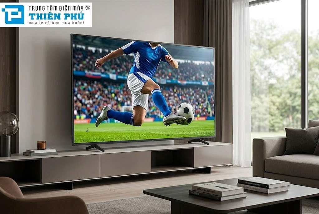 Xem bóng đá, thể thao trên tivi Sony 75 inch K-75XR50: Mượt mà đến từng chuyển động