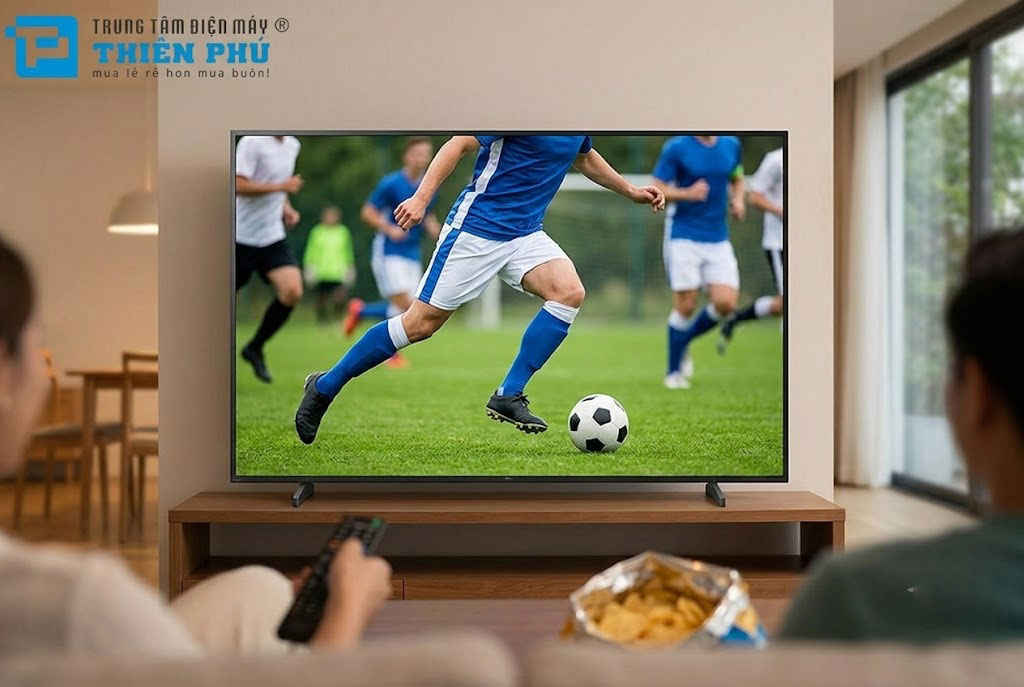 Xem bóng đá, thể thao trên tivi Sony 75 inch K-75XR50: Mượt mà đến từng chuyển động
