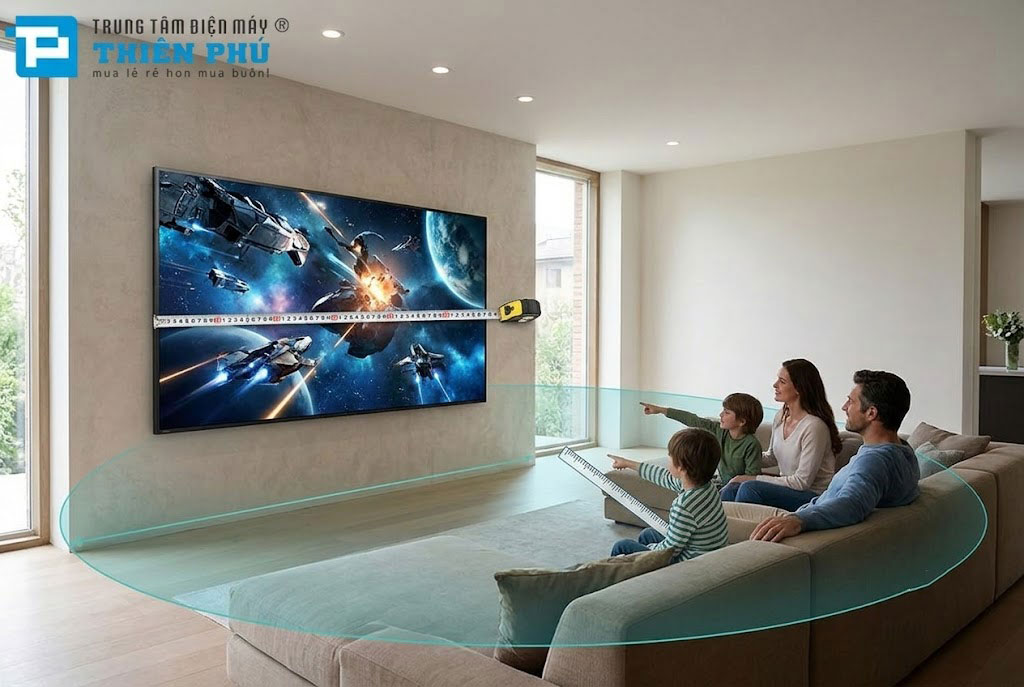 Kích thước tivi Sony 98 inch K-98XR50 là bao nhiêu? Khoảng cách xem an toàn cho mắt