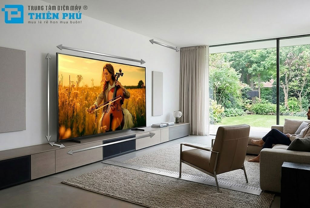Kích thước tivi Sony 98 inch K-98XR50 là bao nhiêu? Khoảng cách xem an toàn cho mắt