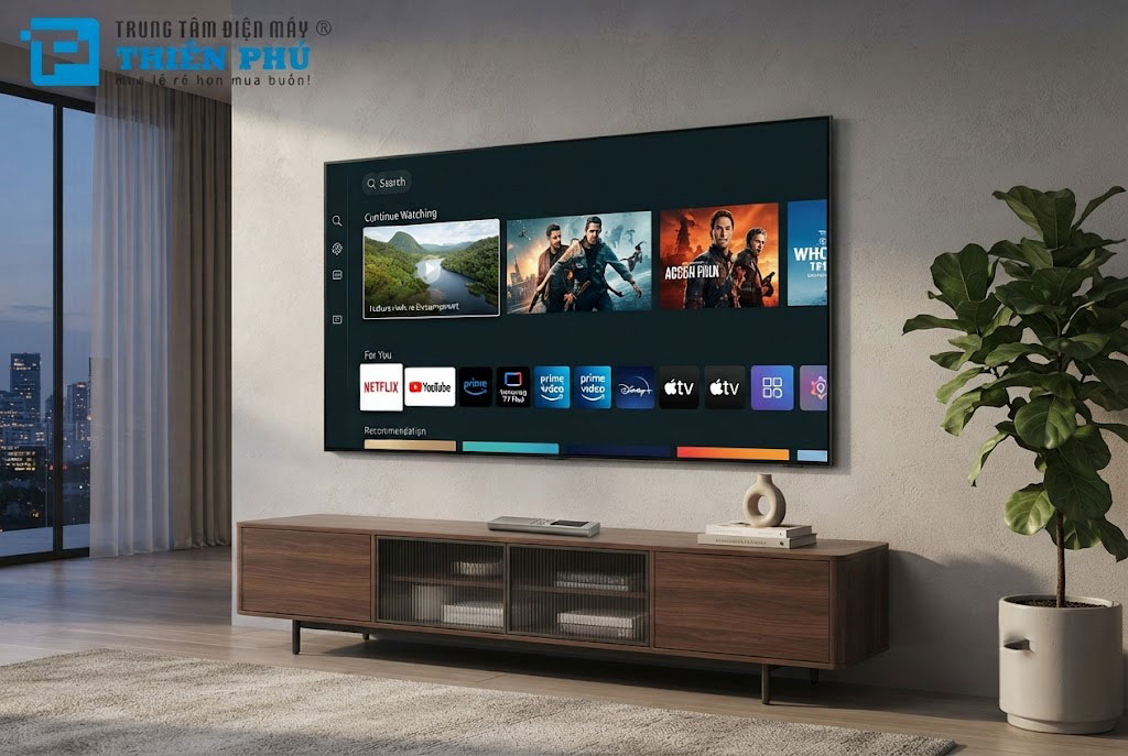Đánh giá hệ điều hành Tizen trên smart tivi Samsung QA65QN70H với giao diện mới liệu có dễ dùng?