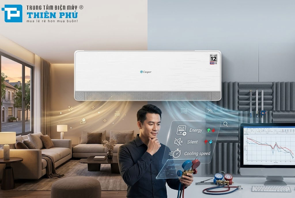 Bối rối vì điều hòa Casper QH-12IU36A người khen kẻ chê: Góc nhìn thực tế từ chuyên gia