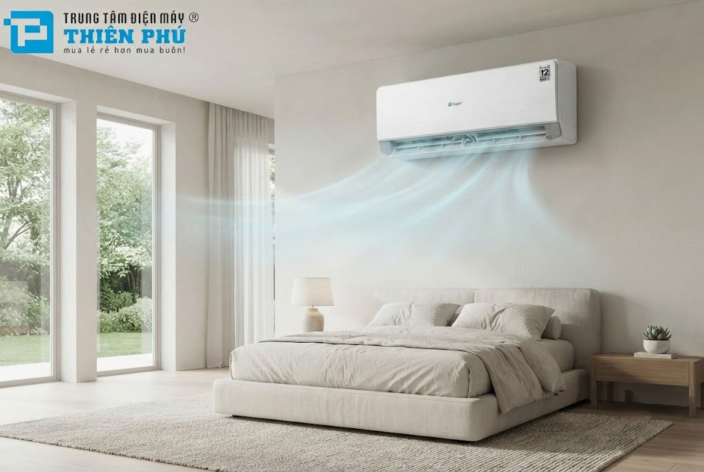 Sợ gió điều hòa thổi thẳng vào người, hãy thử điều hòa Casper QH-18IU36A với cửa gió SilkAir