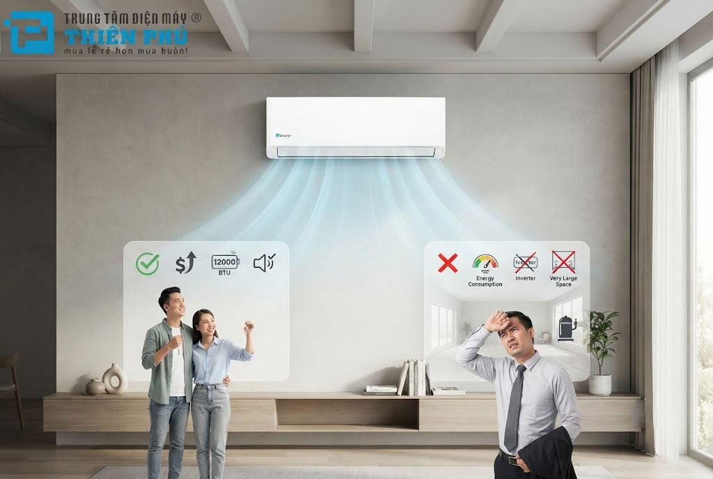 Những ai nên và không nên mua điều hòa Casper 12000btu SC-12FB36A?