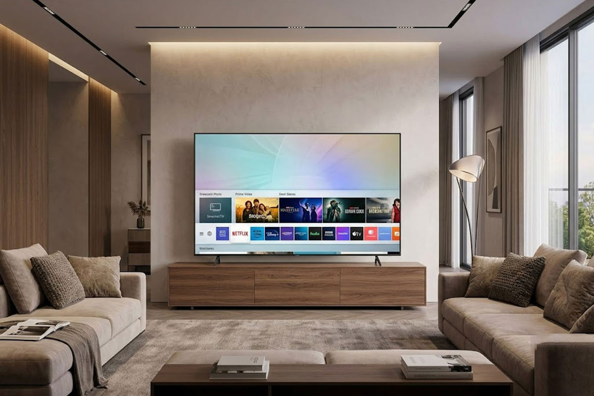 Review hệ điều hành và kho ứng dụng trên smart tivi Samsung 75 inch UA75U8000HKXXV