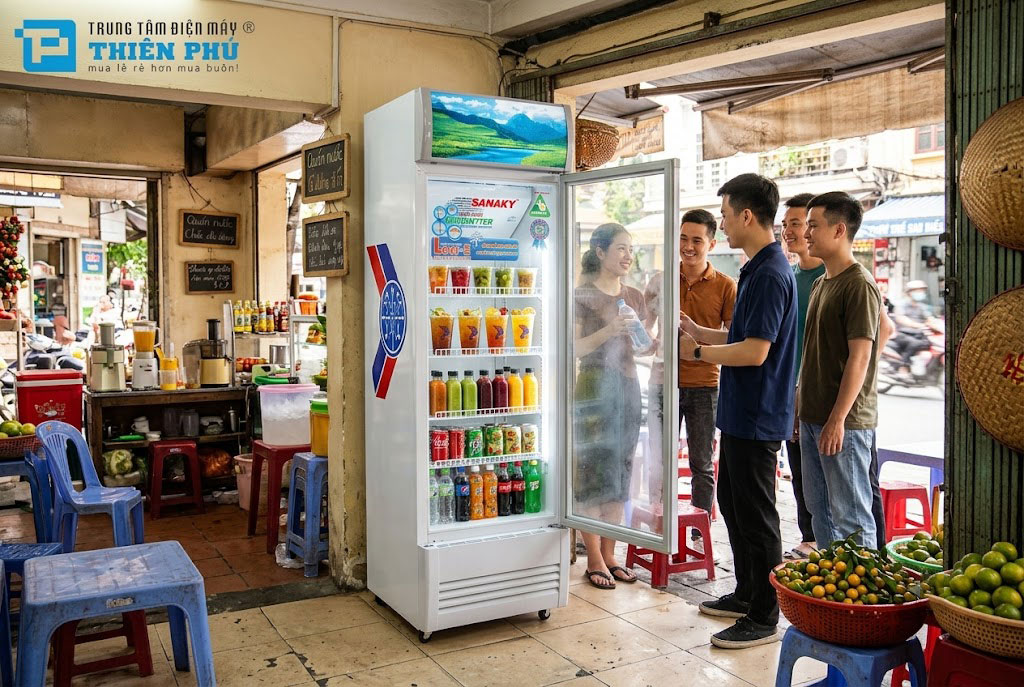 Review tủ mát Sanaky 210 lít VH-218K3L dùng cho quán nước có tốt không?