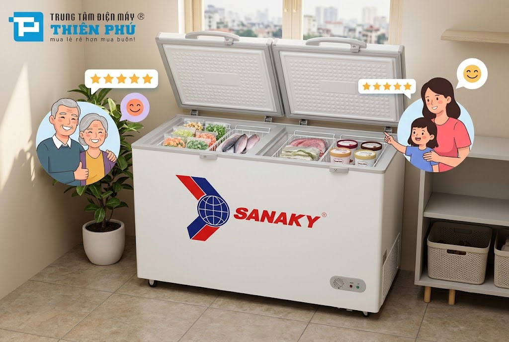 Tủ đông Sanaky VH-2599A1 có tốt không? Đánh giá từ người dùng thực tế