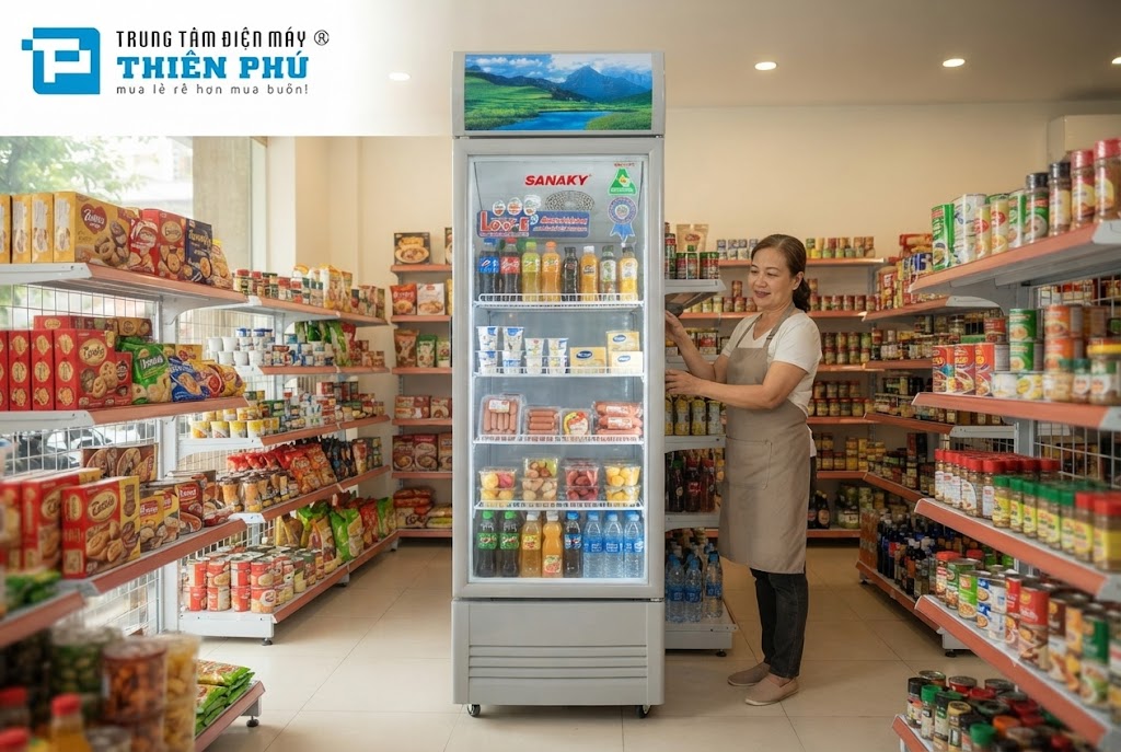 Tủ mát Sanaky 1 cánh 290 lít VH-358KL: 5 lý do chủ cửa hàng tạp hóa nên sở hữu