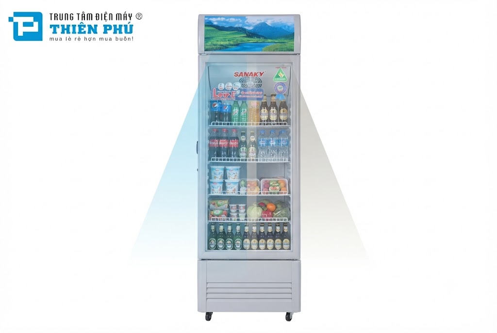 Mất điện thì tủ mát Sanaky 340 lít VH-408KL giữ lạnh được bao lâu?