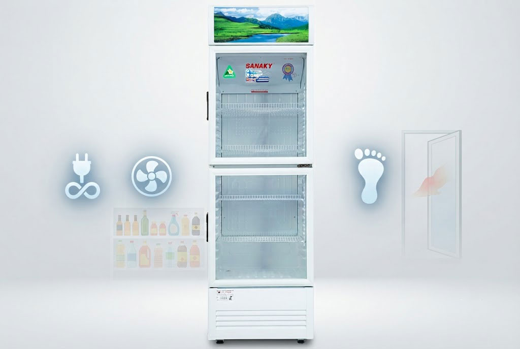 Tủ mát Sanaky VH-408W3L inverter 340 lít 2 cánh có tốt không? Có ưu, nhược điểm gì?