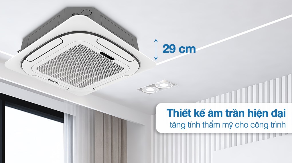 Nên lắp điều hòa âm trần Nagakawa giá rẻ NT-C50R1T20 cho phòng bao nhiêu m2?