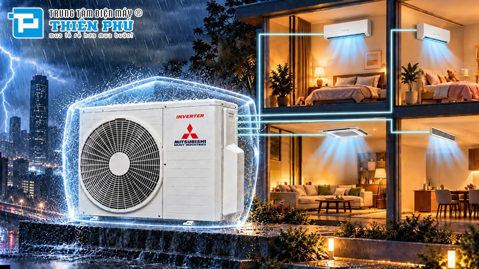 Những lý do nên chọn điều hòa multi Mitsubishi SCM100ZM-S cho chung cư