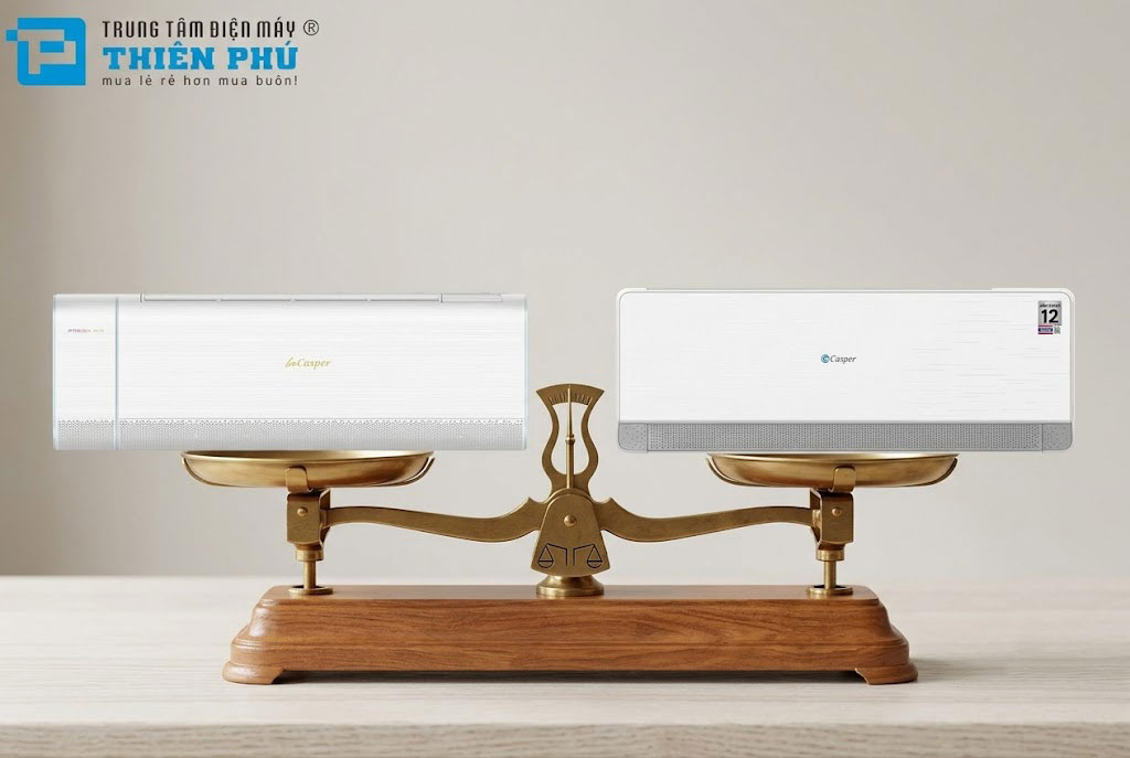 Đặt lên bàn cân giữa điều hòa Casper XH-09IF35 và QH-09IU36A, nên mua điều hòa 2 chiều nào?