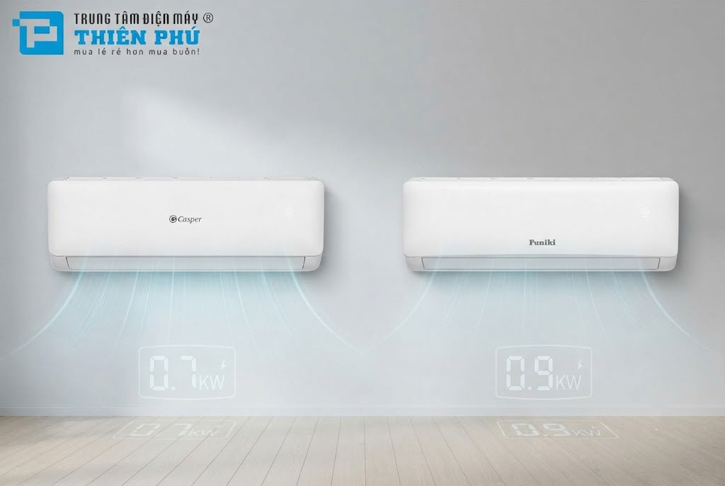 So sánh điều hòa Casper và Funiki: Loại nào làm lạnh tốt và tiết kiệm điện hơn?