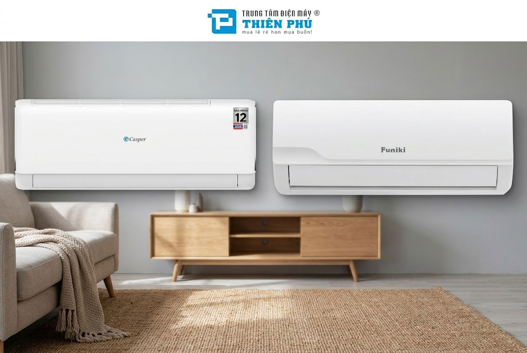 So sánh điều hòa Casper JC-09IU36 và Funiki HPIC09TMU, nên mua điều hòa Inverter giá rẻ nào?
