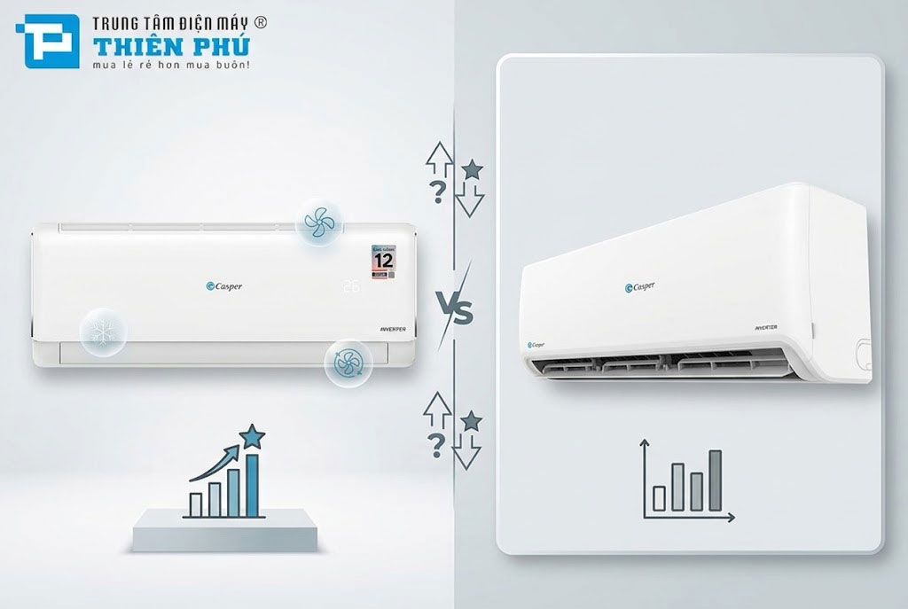 So sánh điều hòa Casper JC-24IU36 có gì nâng cấp so với thế hệ cũ GC-24IS35?