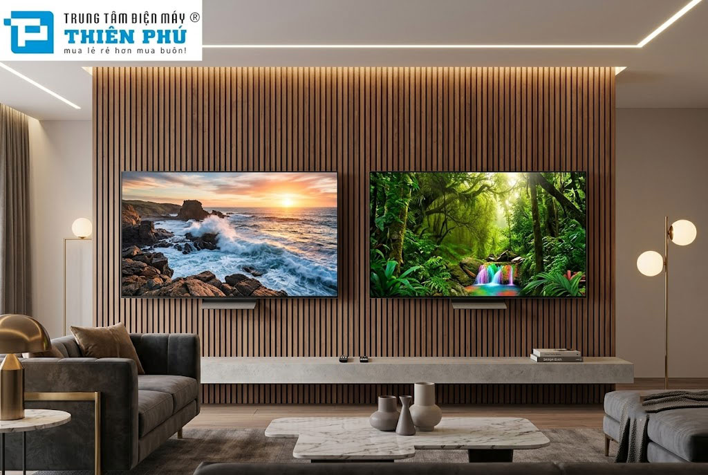 So sánh tivi Sony OLED K-65XR80M2 và Sony True RGB K-65XR70M2 có điểm gì khác biệt?