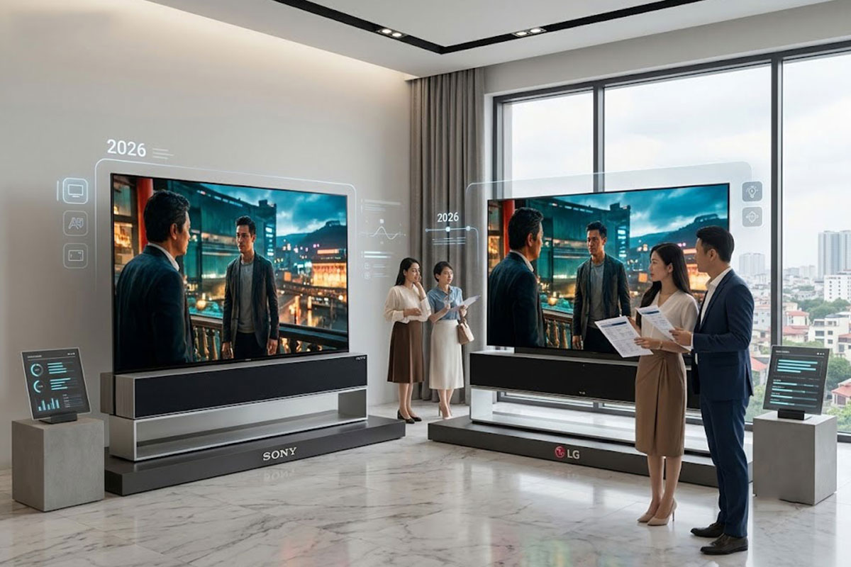 Nên mua tivi Sony hay tivi LG năm 2026? So sánh chi tiết từ A đến Z