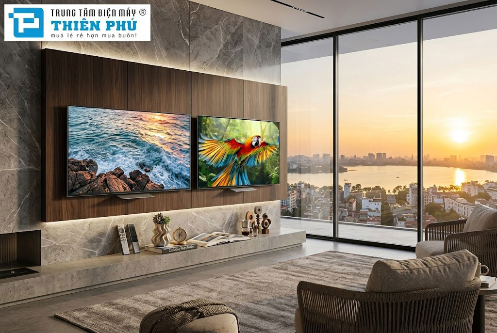 So sánh tivi Sony OLED K-65XR80M2 và Sony True RGB K-65XR70M2 có điểm gì khác biệt?