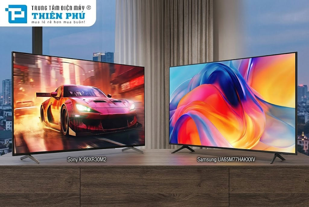 So sánh tivi Sony K-65XR30M2 và Samsung UA65M77HAKXXV, đâu là chiếc tivi 65 inch tốt hơn?