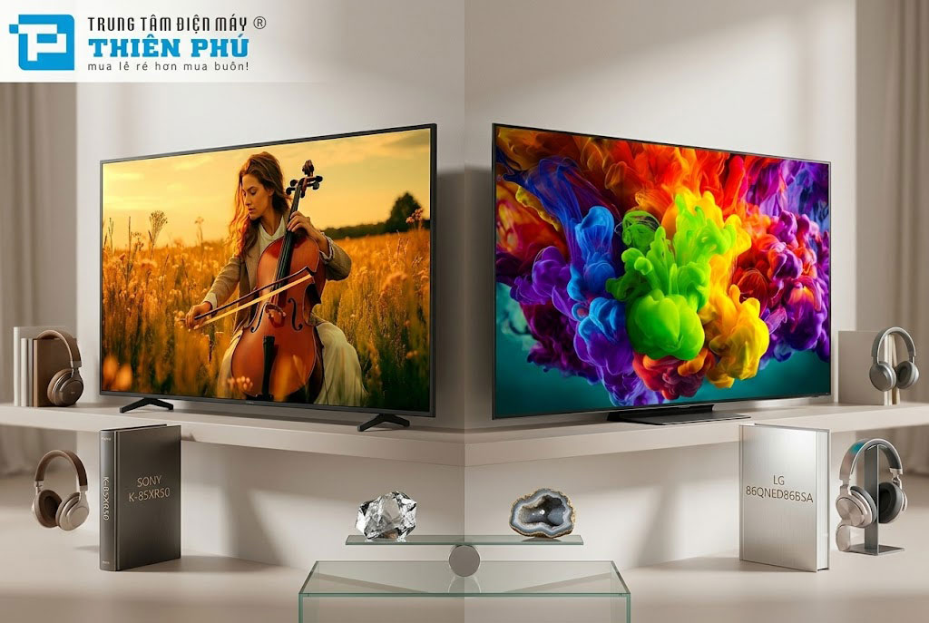 So sánh tivi Sony K-85XR50 và tivi LG 86QNED86BSA, đâu là lựa chọn đáng giá hơn?