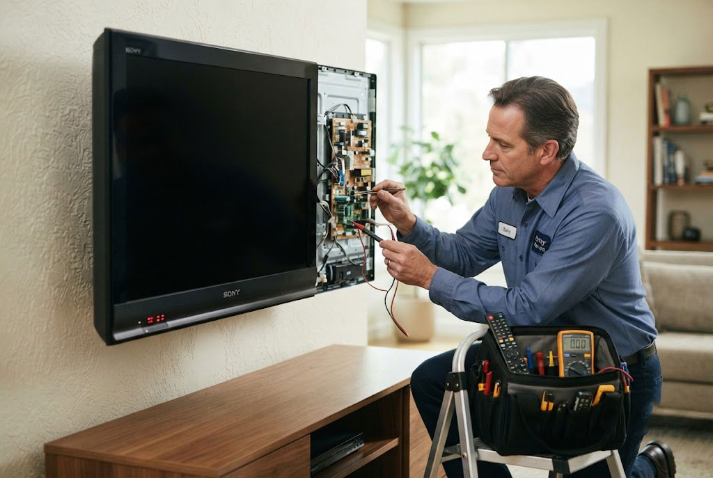 Tivi Sony bị mất nguồn đèn đỏ nhấp nháy 2, 4, 6 nhịp là bị lỗi gì?