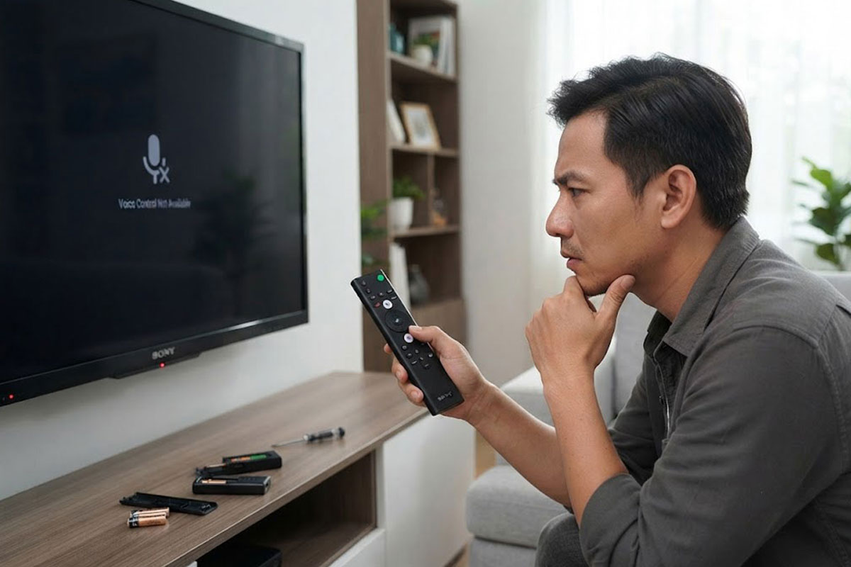 Tại sao tivi Sony không nhận điều khiển giọng nói? Do Remote hay do tivi?